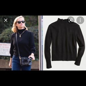 Jcrew Ruffle Neck Sweater